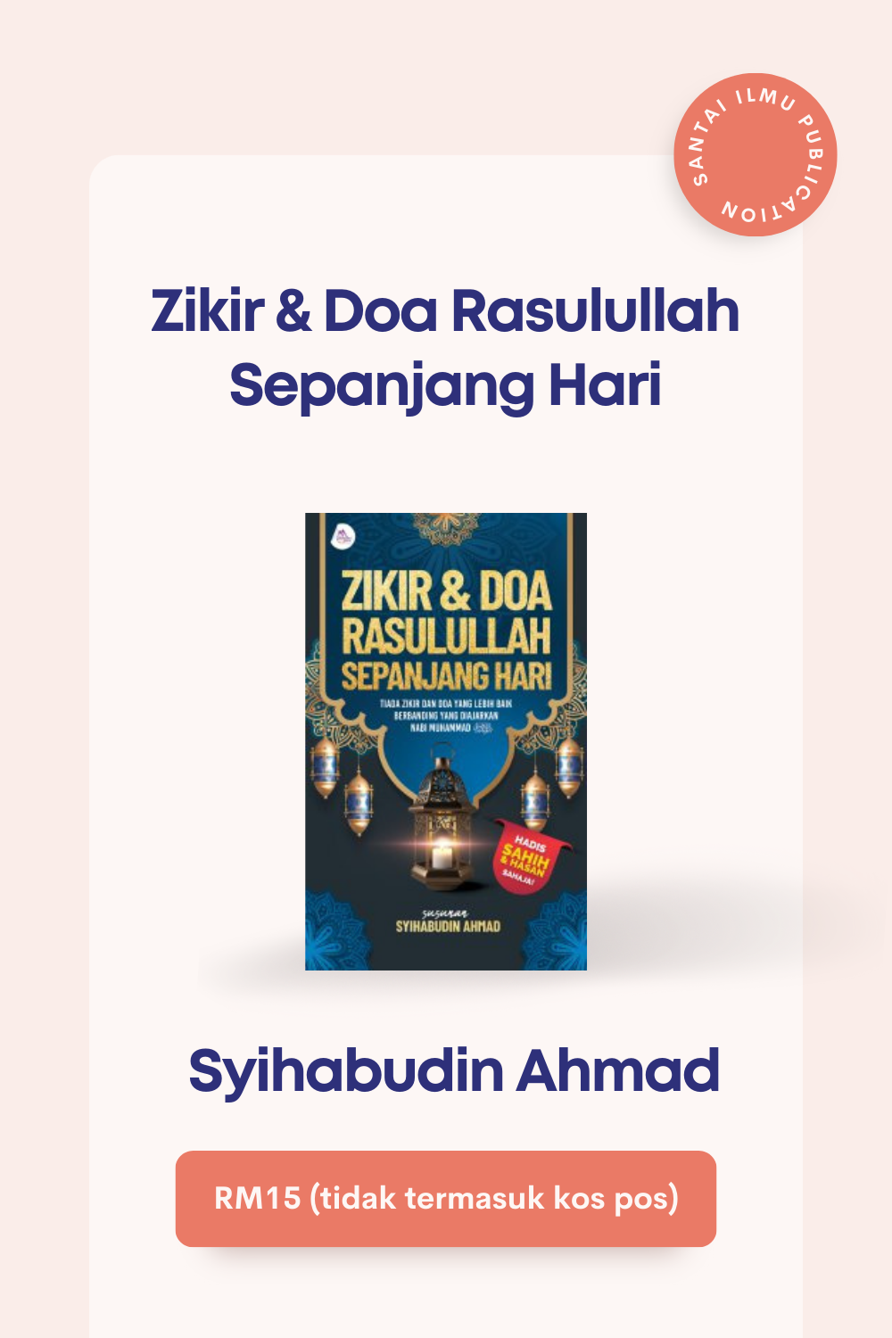 Infaq buku zikir dan doa | Santai Ilmu Publication